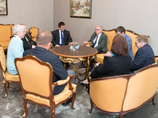 Riigikogu esimees Eiki Nestor kohtus Ukraina välisministri Pavlo Klimkiniga